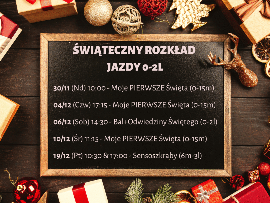 warsztaty świąteczne dla dzieci rozkład jazdy